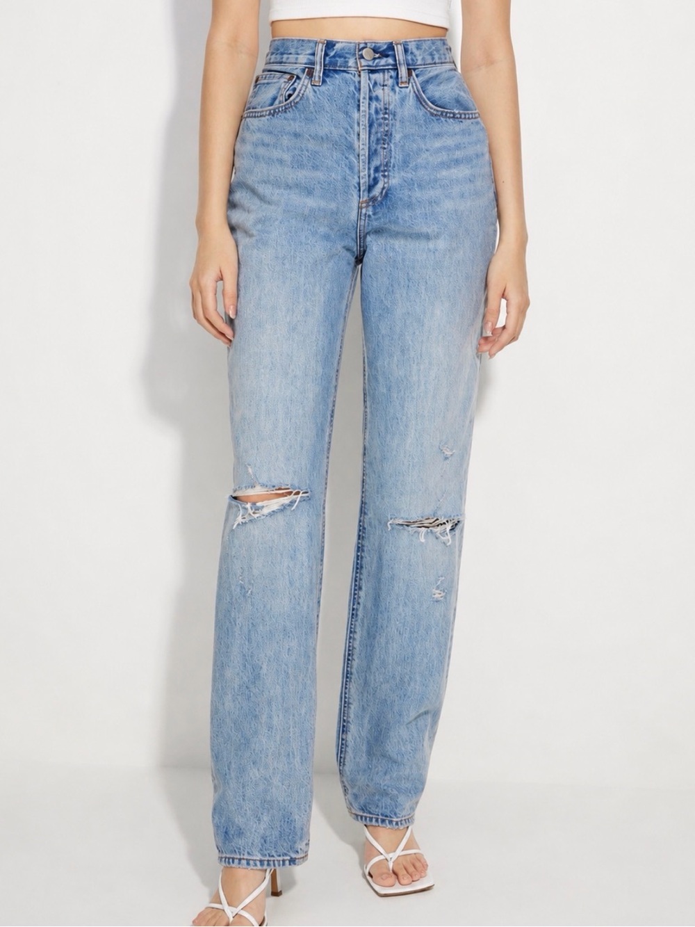 Aritzia DENIM FORUM The Joni High Rise Loose Jeans Size 32 - Picture 3 of 14